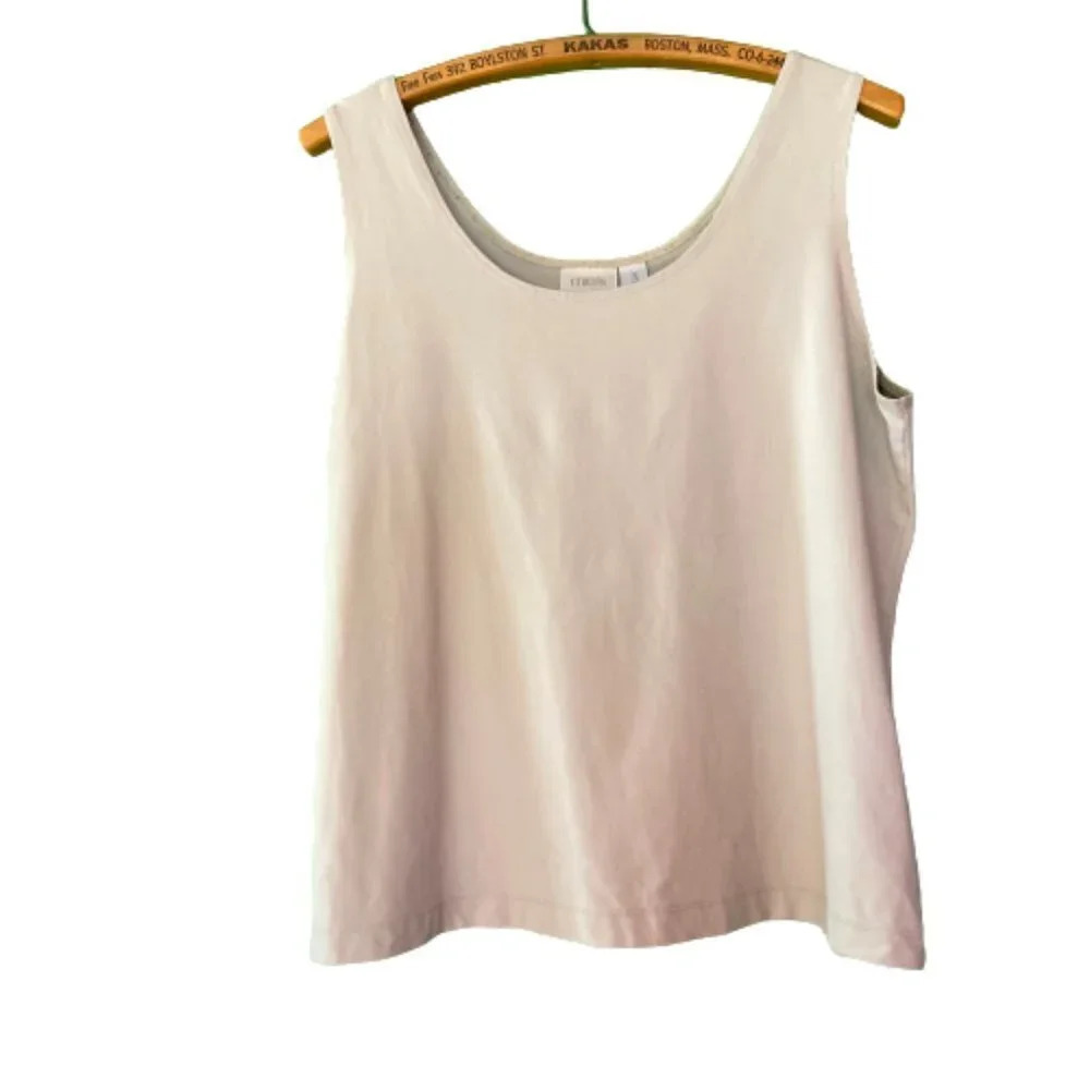 Chico's Taupe/Neutral Sleeveless Tank Shapewear, Size 3 (XL, 16)‎